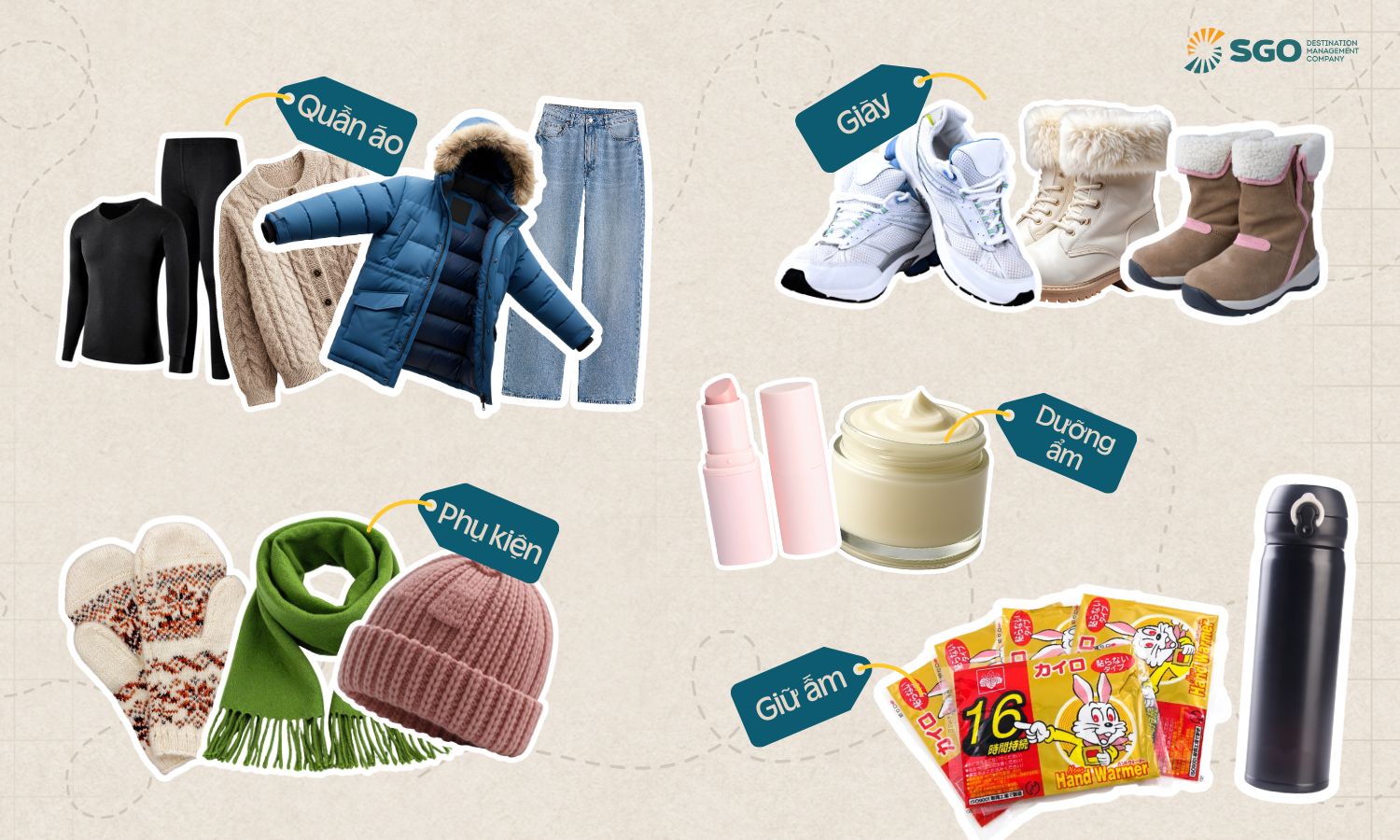 Tips chuẩn bị trang phục khi đi du lịch xứ lạnh, nhiệt độ âm và có tuyết