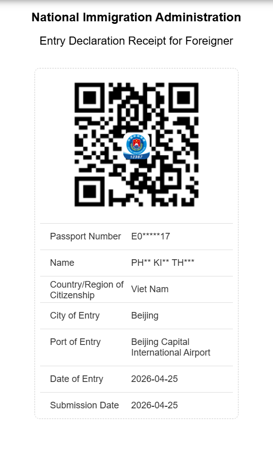 Hướng dẫn chi tiết khai báo nhập cảnh Trung Quốc online (CDAC) mới nhất 2026