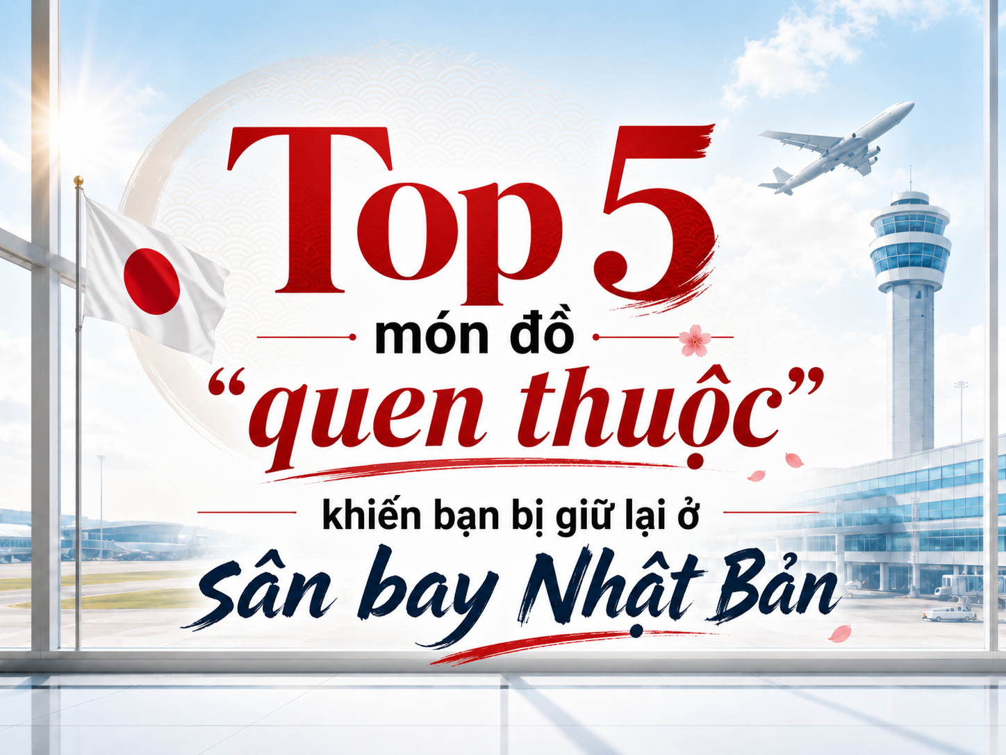 Top 5 món đồ khiến bạn bị giữ lại ở sân bay Nhật Bản có thể bạn không ngờ tới